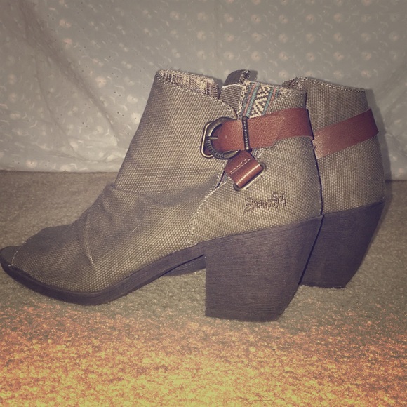 blowfish open toe booties